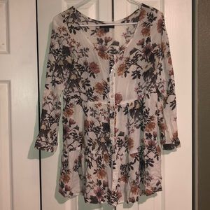 Kendall and Kylie Babydoll Floral dress